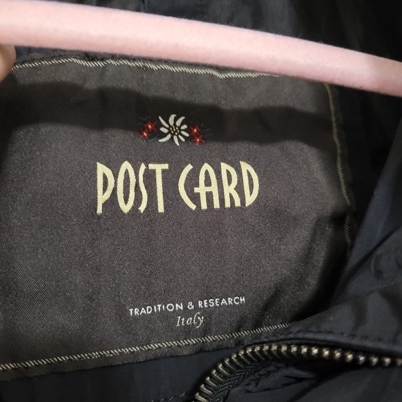 Post card women's coat in black size 6 - Picture 4 of 6